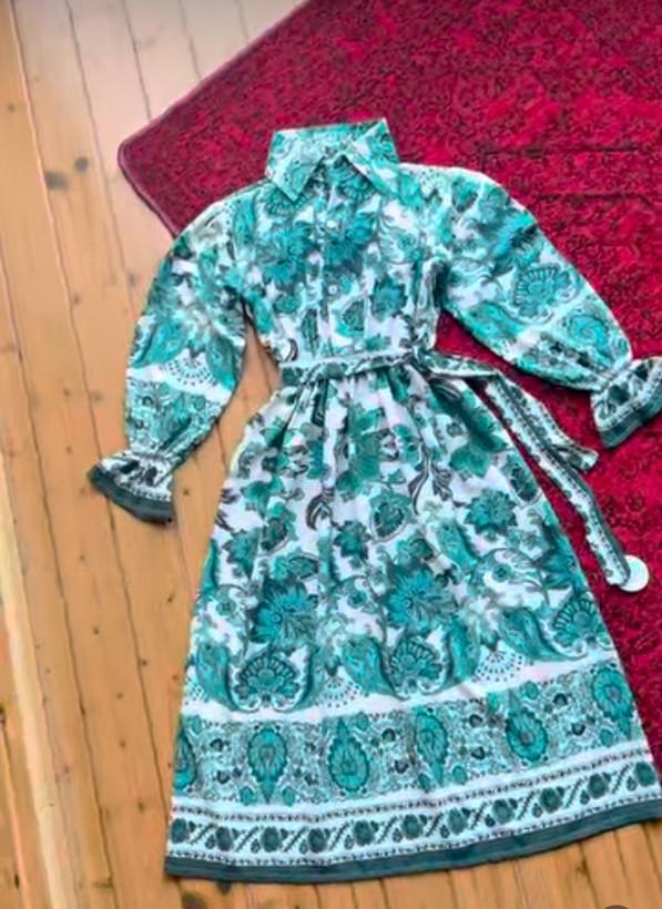 پیراهن بلند زنانه جنس بوگاتی کد ۲۴۱