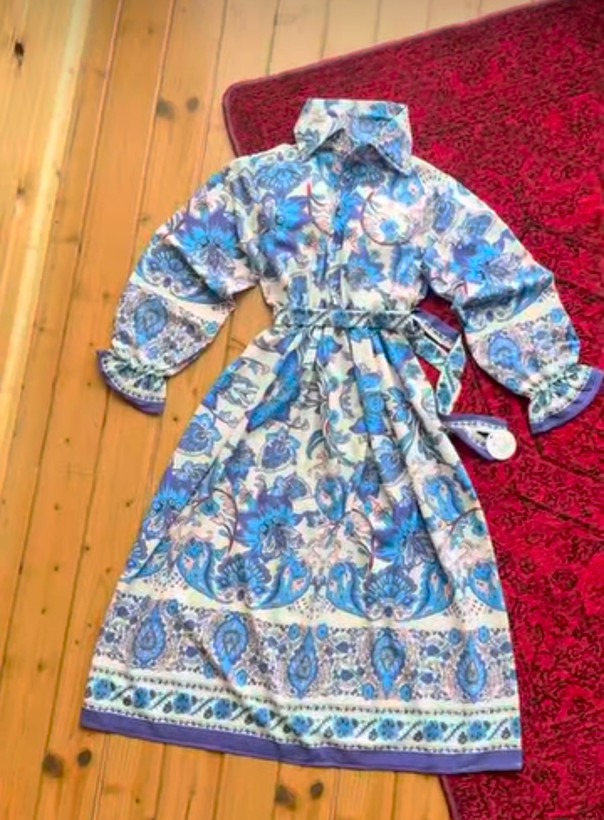 پیراهن بلند زنانه جنس بوگاتی کد ۲۴۱